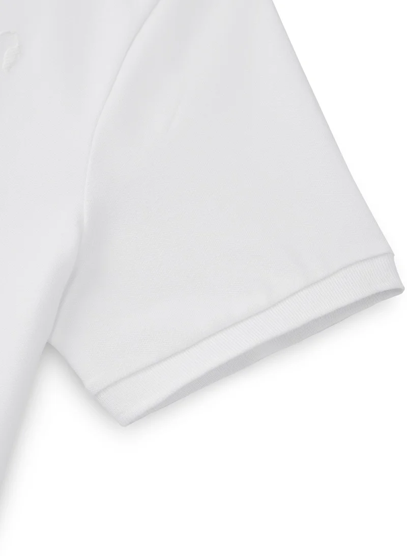 GIORDANO Men's Lion Polo White