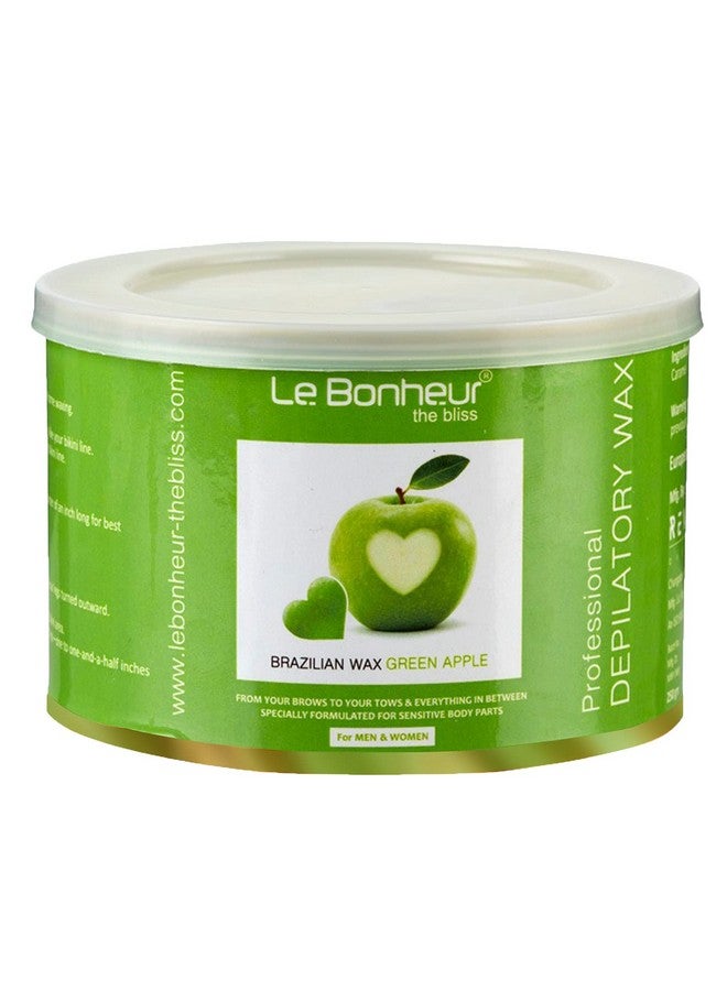 Le Bonheur.. Apple Brazilian Wax For Sensitive Skin And Delicate Areas Green 250 G - Image 1