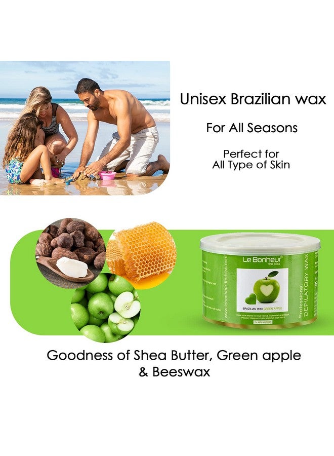 Le Bonheur.. Apple Brazilian Wax For Sensitive Skin And Delicate Areas Green 250 G - Image 3
