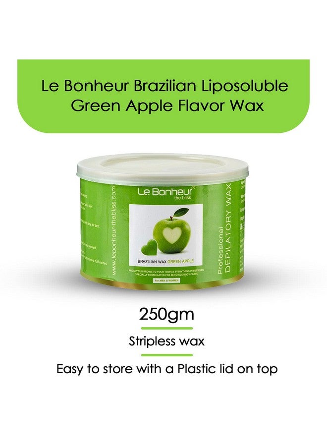 Le Bonheur.. Apple Brazilian Wax For Sensitive Skin And Delicate Areas Green 250 G - Image 5