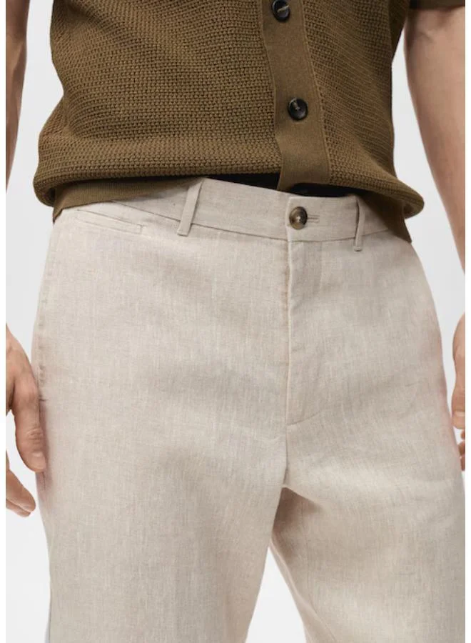 Mango Man Casual Slim-Fit Pants