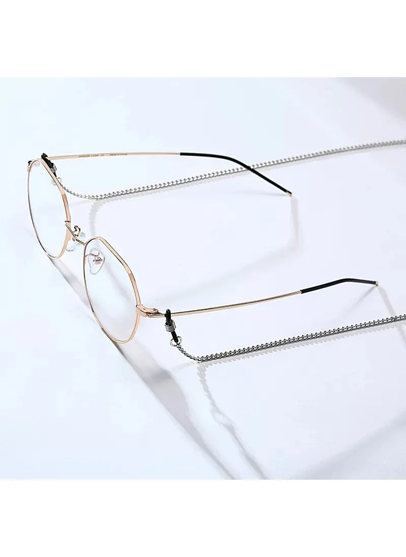 Angelika Glasses Chain Rope Silver Ring