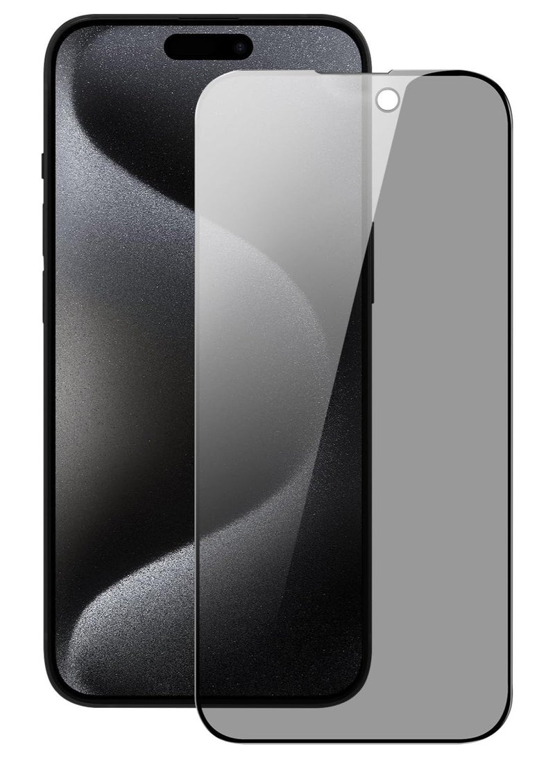 ELTRAZONE Privacy Glass for iPhone 15 Pro Max Screen Protector Anti-Spy Tempered Glass Film 9H Hardness Scratch Resistant Bubble Free Anti Spy Tempered Glass - Image 2