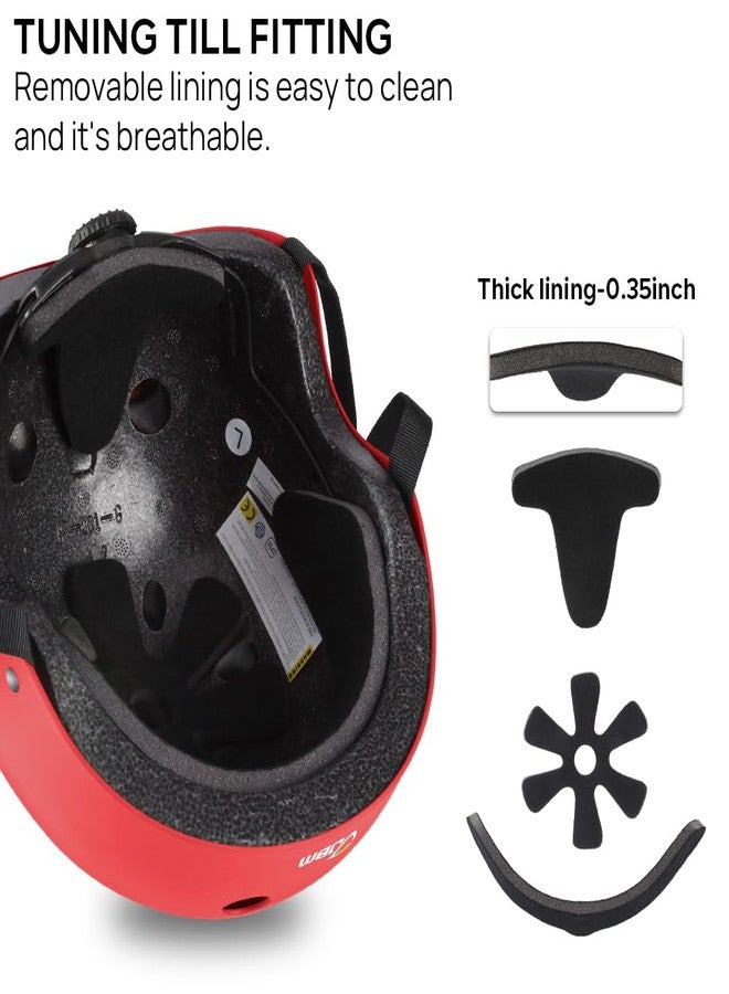 JBM Skateboard Helmet - Lightweight, Adjustable & Ventilated Helmet for Scooter, Roller Skate, Inline Skate - Image 3