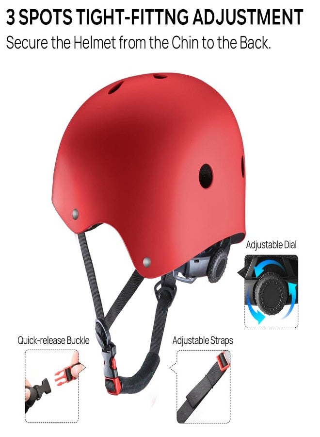JBM Skateboard Helmet - Lightweight, Adjustable & Ventilated Helmet for Scooter, Roller Skate, Inline Skate - Image 4
