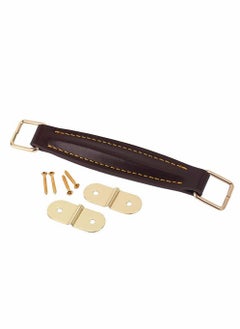 Excefore Guitar Amplifier Handle, Vintage Style Guitar AMP Amplifier Handle, PU Leather Internal Steel, Replacement Amp Handle Strap for Guitar Amplifiers Speaker (Brown)  - Image 1