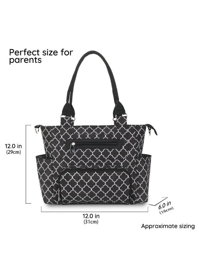 Set Of 6 Diaper Bag With Hooks And Nappy Changing Mat