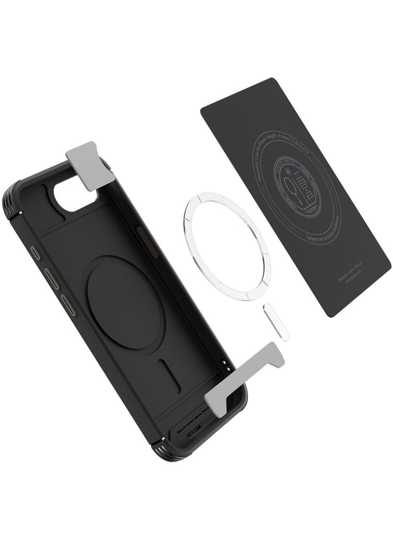 Spigen Core Armor MagFit iPhone 16E Case Cover with Magsafe (2025) - Matte Black  - Image 5