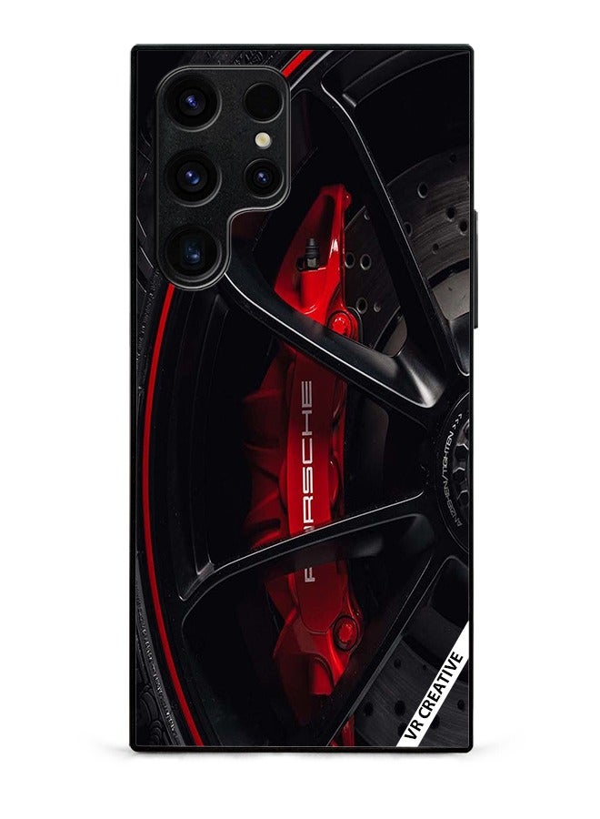 VR CREATIVE غطاء حماية واقٍ لهاتف سامسونج جالاكسي S23 الترا 5G بتصميم سيارة متعدد الألوان - Image 1