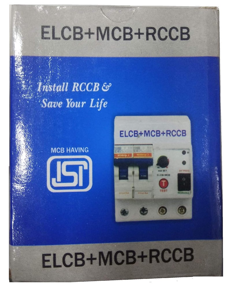 MLD MLD HighLow Voltage Protection Single Phase 2 Pole ELCB RCCB ISI Marked MCB 32 A with High Voltage Overload Protection Current 3 to 30 Ma Shock Guard  - Image 3