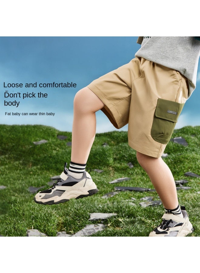 abckids Boys' 5-inch Shorts, 2025 Summer Mid-large Children's Casual Sports Shorts For Teenagers - Image 4