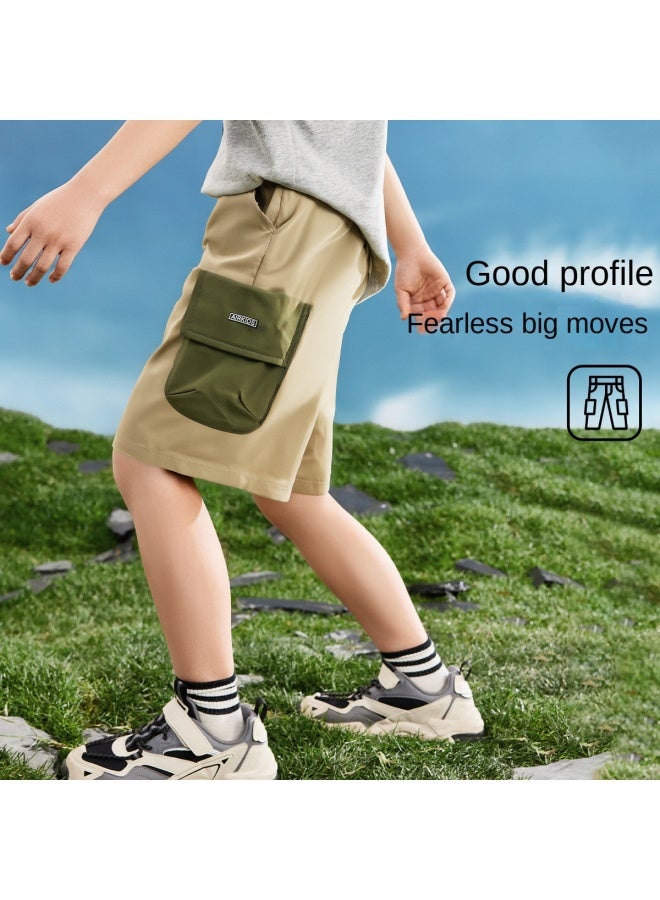 abckids Boys' 5-inch Shorts, 2025 Summer Mid-large Children's Casual Sports Shorts For Teenagers - Image 3