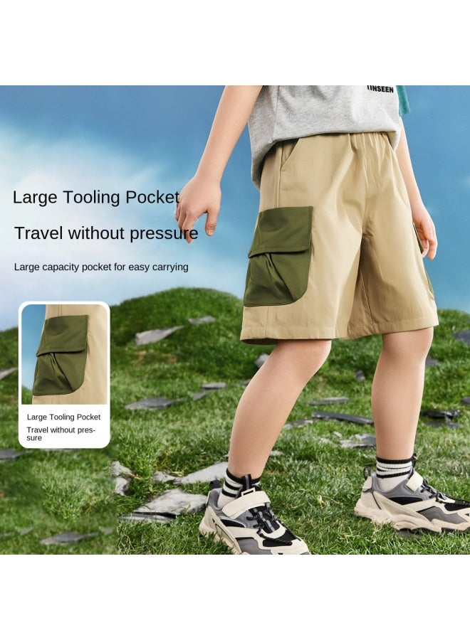 abckids Boys' 5-inch Shorts, 2025 Summer Mid-large Children's Casual Sports Shorts For Teenagers - Image 5