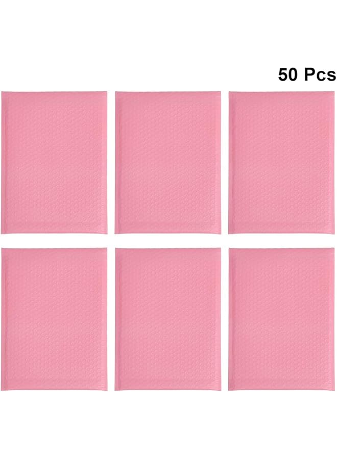 إيروريكس أكياس الفقاعات 50 قطعة ذاتية الغلق من فيلم مبثوق وأكياس فقاعات مضادة للكهرباء الساكنة للتخزين والنقل باللون الوردي 15 * 20 + 4 سم - Image 2