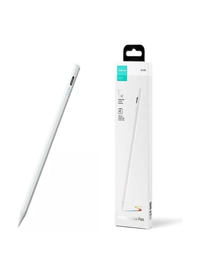 Generic - Joyroom JR-X9s Stylus Pen High Capacity Sensitive Touch Pen - White - Image 1