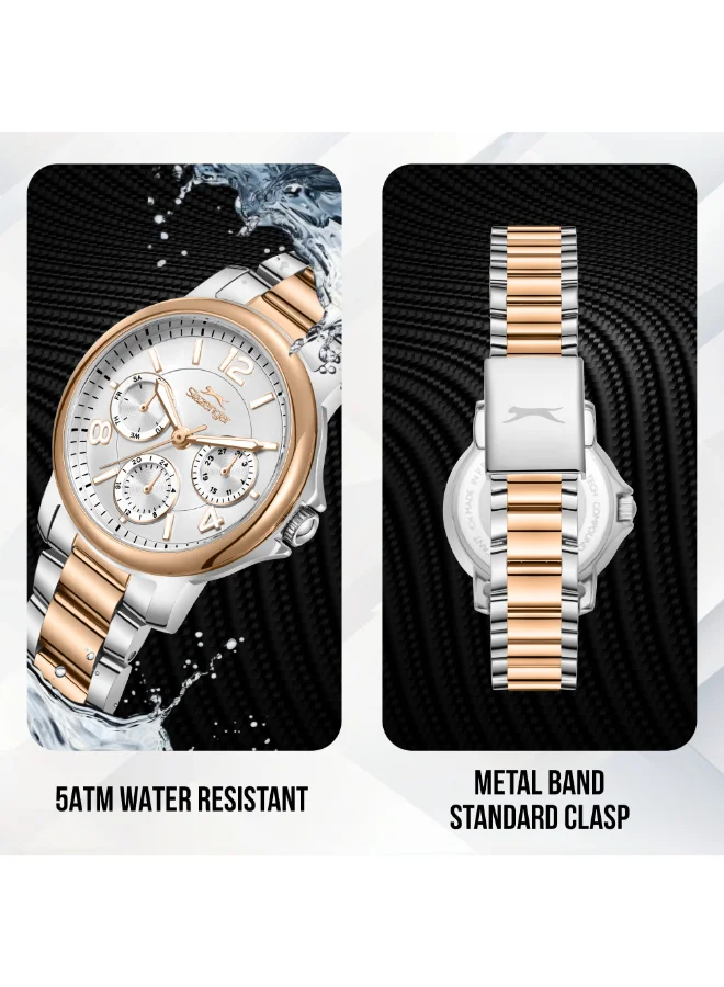Slazenger  Slazenger Women's Multifunction Silver Dial Watch - SL.9.2595.4.530  | Best Price UAE