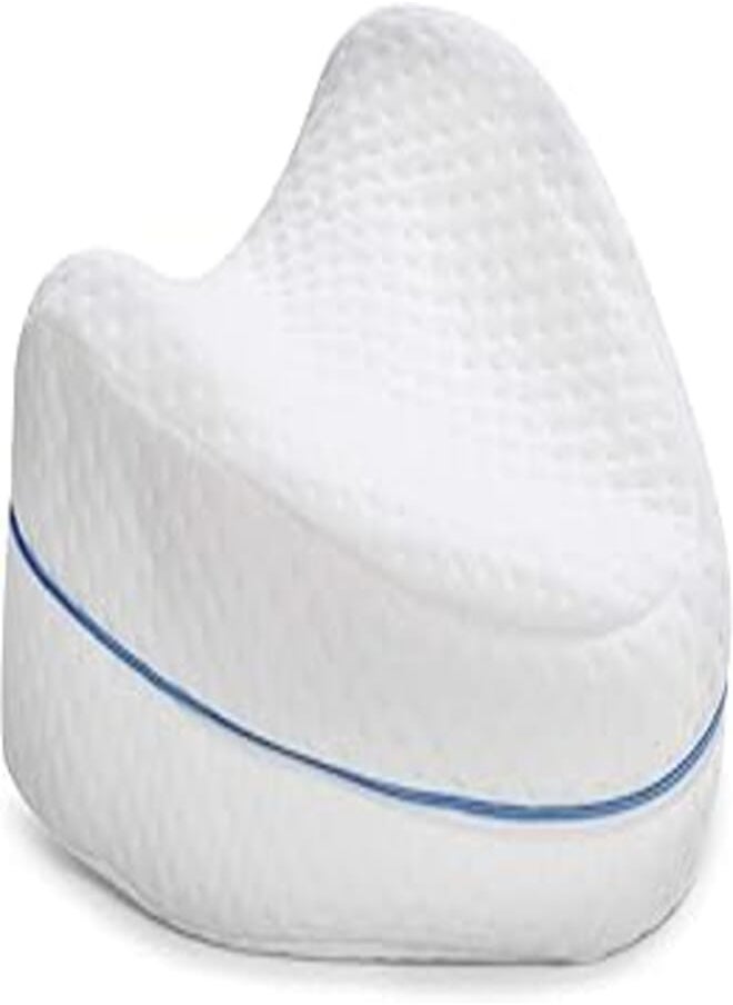 Contour Contour Legacy Leg & Knee Foam Support Pillow - Soothing Pain Relief for Sciatica, Back, Hips, Knees, Joints - As Seen on TV 