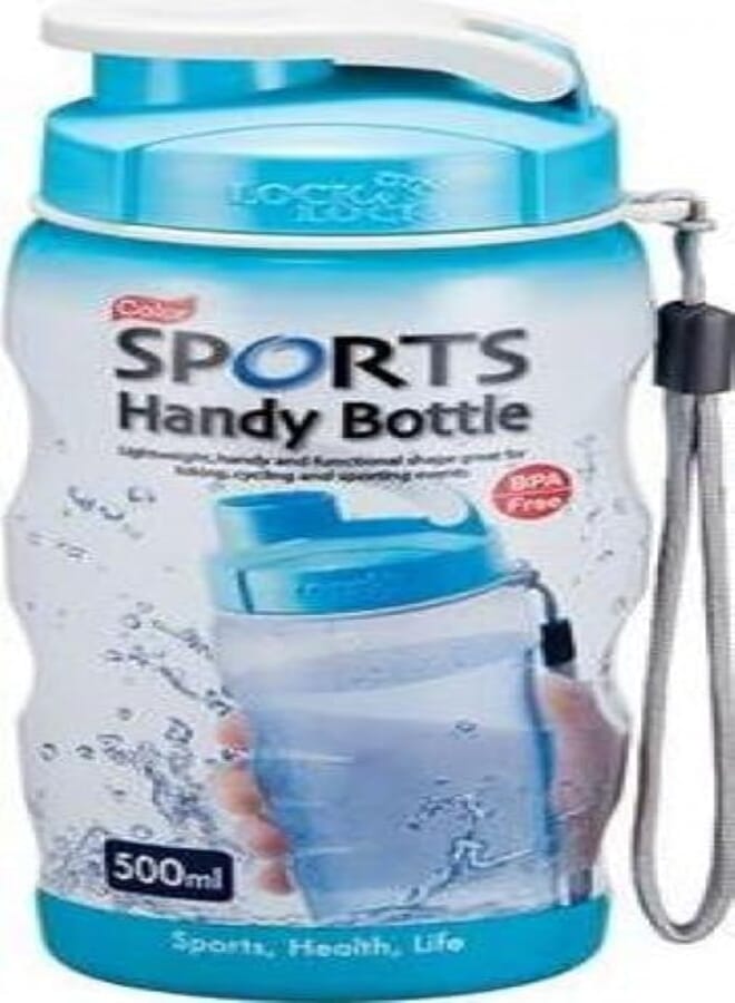 LocknLock Bpa Free Sports Handy Bottle Blue - 500 ml