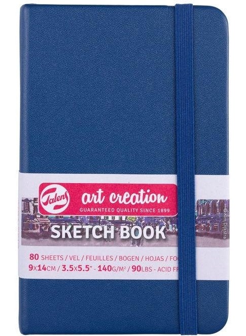 Talens Art Creation Sketchbook Hard Cover Sketchbook 80 Sheets 140 gr 9 x 14 cm Navy Blue 