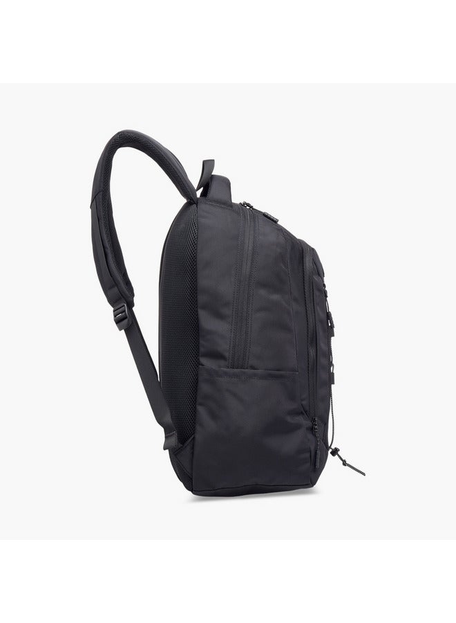 كابا حقيبة ظهر بشعار مطرز للجنسين بأحزمة قابلة للتعديل وإغلاق بسحاب - Image 3