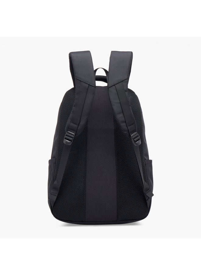 كابا حقيبة ظهر بشعار مطرز للجنسين بأحزمة قابلة للتعديل وإغلاق بسحاب - Image 4