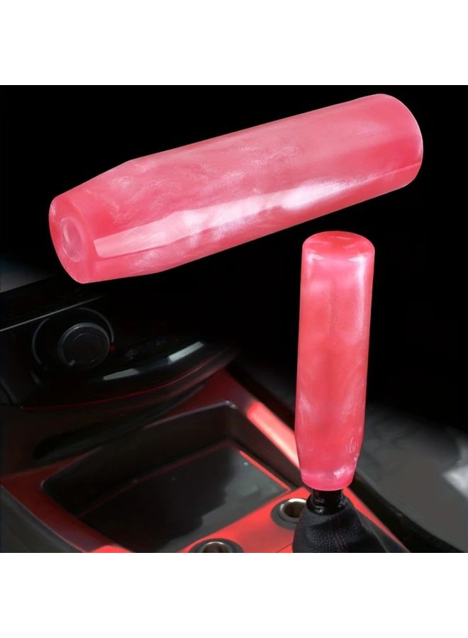Purple 6 Inch Cloud Stone Gear Shift Knob With 2 M8 M10 M12 Adapters Elegant Multi Color Automatic Manual Transmission Lever For Luxury Vehicles Modern Smooth Rotating - Image 4