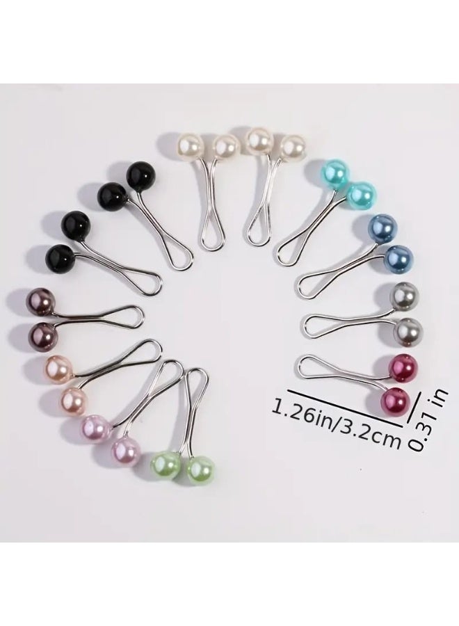 Luxuria Colorful Hijab Pin Set - Multicolor - 12 Pieces - Image 2