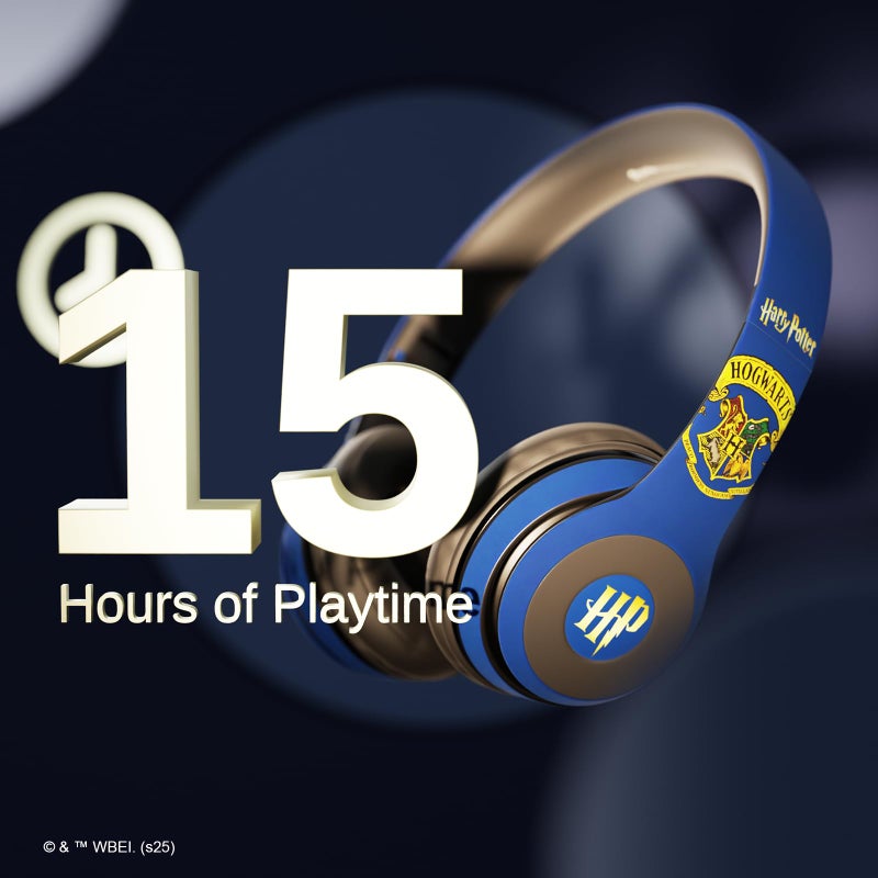 iJoy Harry Potter Ravenclaw Bluetooth Headphones with Built in Mic | Officially Licensed Wireless Headphones, Foldable Headset | Harry Potter Gifts for Women, Men, Teens, Kids & All Fans of Ravenclaw - Image 2