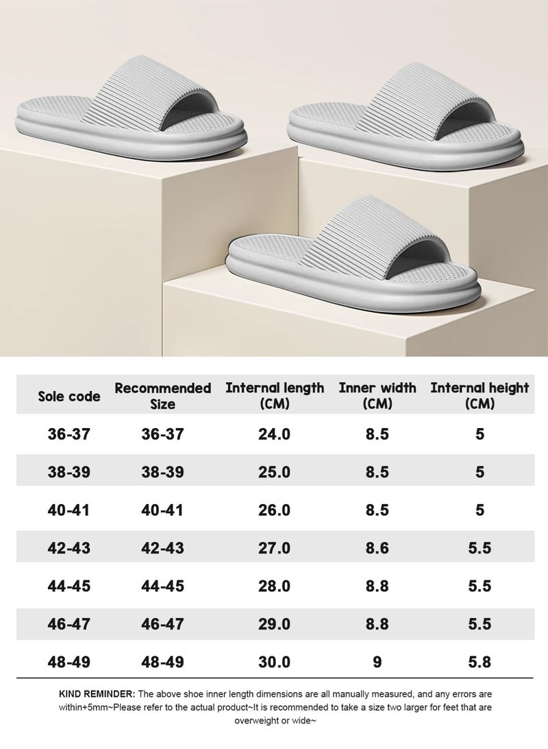 HomarKet Pillow Slippers Bathroom Shower Slippers,Anti-slip Soft Lightweight House Shower Slippers Super Quick Drying EVA Slippers for Men & Women Home Slippers for Indoor & Outdoor - Image 4