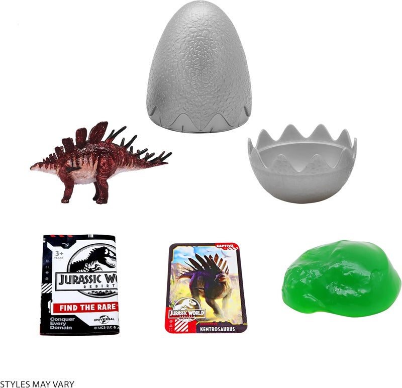 JURASSIC WORLD Rebirth Captivz Slime Egg with Pop N Lock Dinosaur, Collector Guide & Mystery Dinosaur Egg Toy, Surprise Slime Action Figure for Boys - Image 4