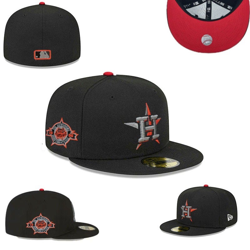 New Dense Embroidery Hat Lany Team Flat-Brim Baseball Cap American Hip-Hop Reversible Baseball League Team Cap - Image 1
