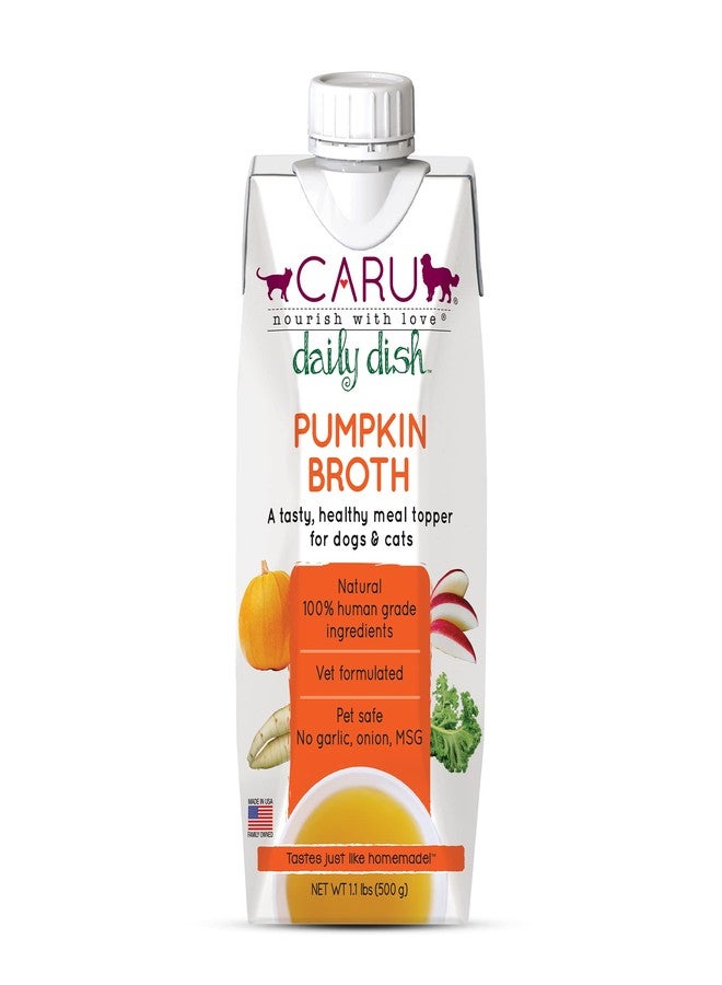 CARU - Daily Dish Pumpkin Broth Meal Topper for Dogs & Cats - Savory Pour-Over Broth - 1.1 lbs. - Image 2
