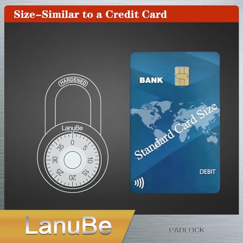 LanuBe Lock Standard Dial Combination Lock, 2 in. Wide, with Different Combinations, Black Turnplate, Pack of 48; Lock for School, Employee, Gym & Sports Locker, Case, Toolbox, and so on - Image 5