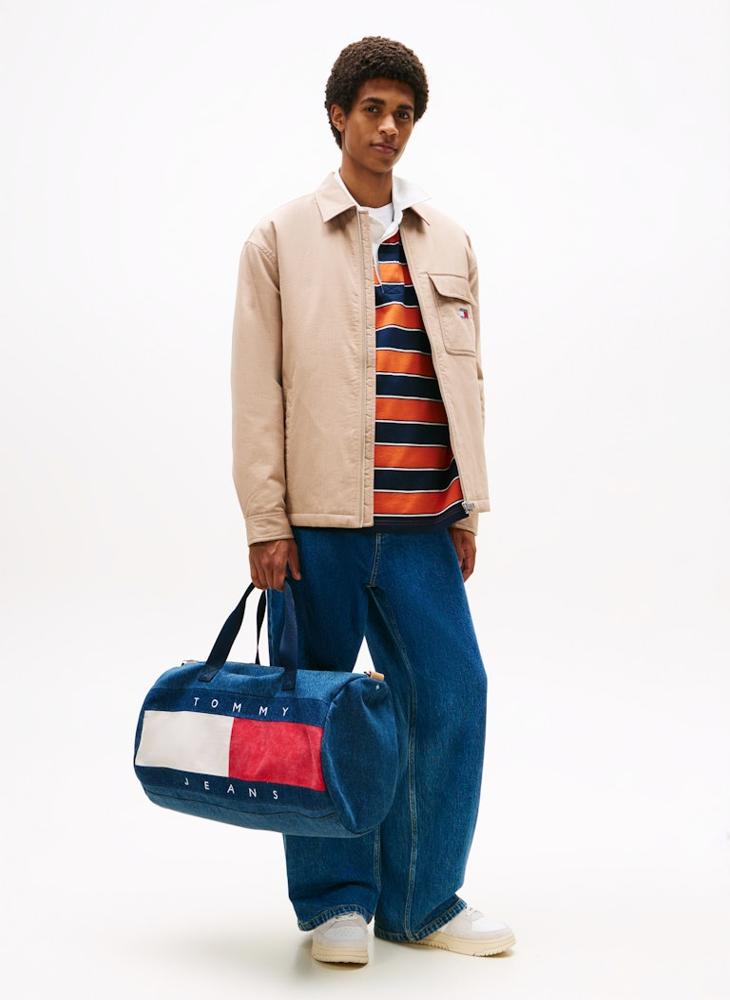 TOMMY JEANS logo Denim Duffle Bag - Image 2