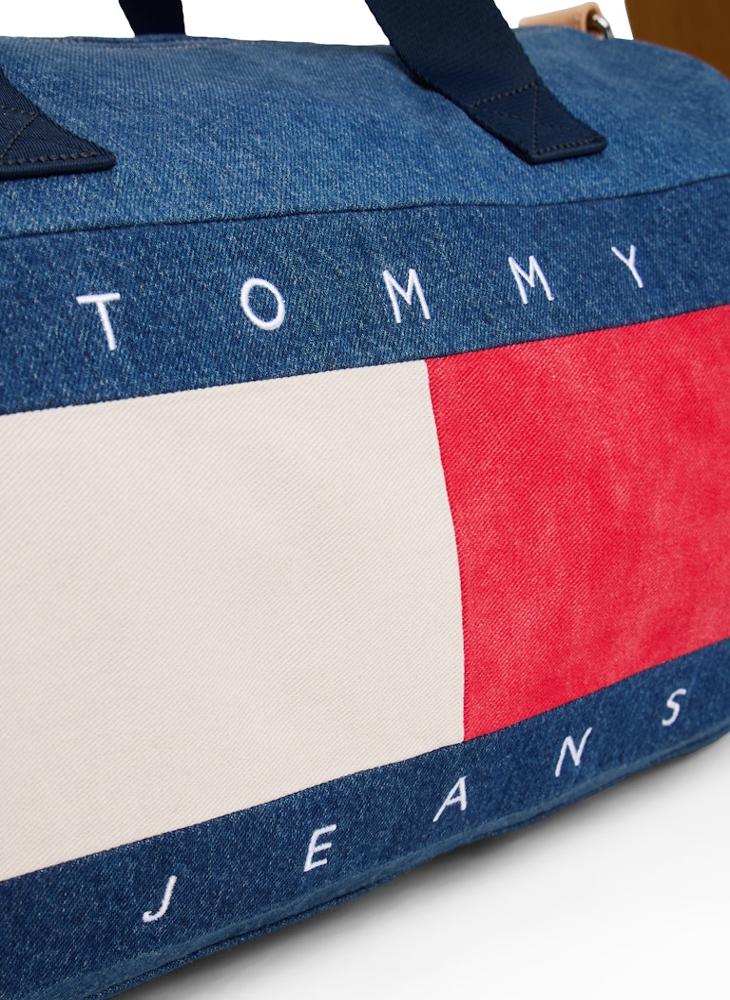 TOMMY JEANS logo Denim Duffle Bag - Image 4