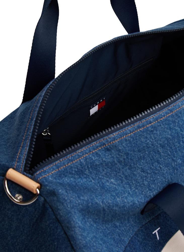 TOMMY JEANS logo Denim Duffle Bag - Image 5