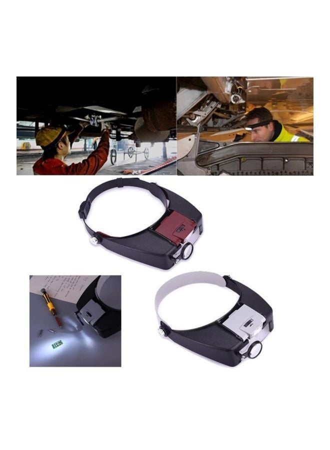 NIBEMINENT Adjustable Headband Lamp Black/Red 26cm  - Image 5