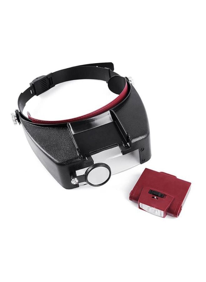 NIBEMINENT Adjustable Headband Lamp Black/Red 26cm  - Image 3