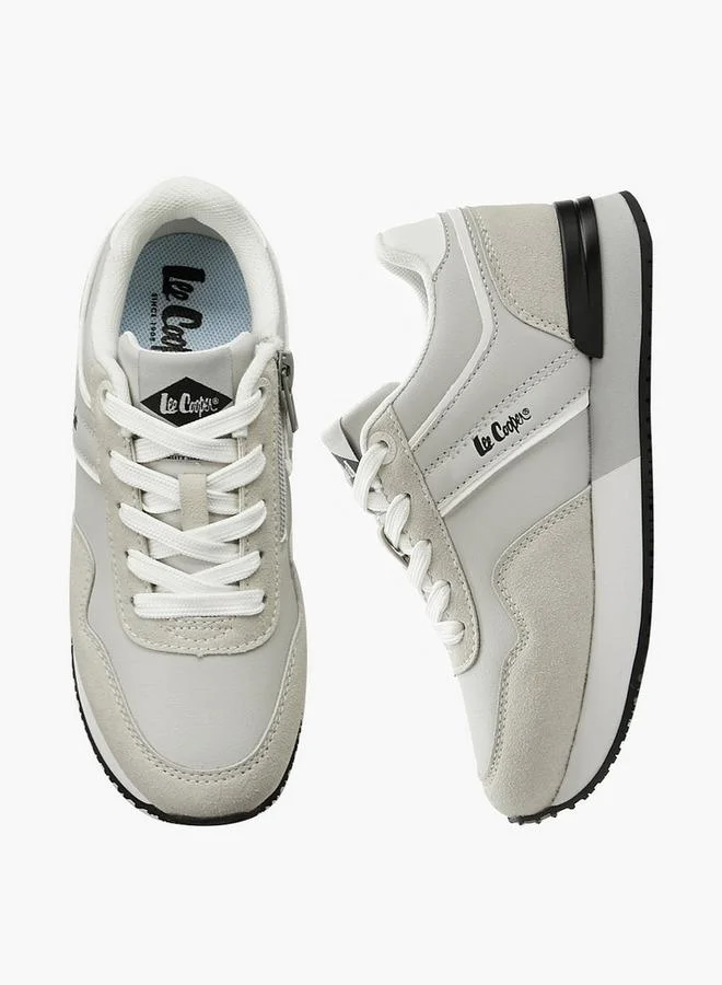 لي كوبر Boys Lace-Up Ankle Sneakers