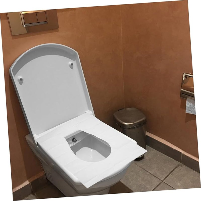 Tehaux 200 قطعة من أغطية مقاعد المرحاض القابلة للتصرف، عبوة من 2، مثالية للسفر والفنادق والتخييم - Image 5