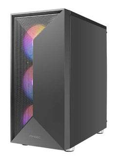 ANTEC Antec NX320 ARGB Mid Tower ATX Case – Mesh Front Panel for Enhanced Airflow, Tempered Glass Side Panel, Supports Up to 6 Fans (120mm/140mm), Radiator Support (360mm Front, 240mm Top, 120mm Rear), GPU Clearance up to 380mm, Flexible Storage Options (2 x 3.5” HDD, 2 x 2.5” SSD), Tool-less Design, Superior Cable Management, Front I/O USB 3.0/2.0, HD Audio, Easy Access Dust Filters, Black | NX320 ARGB  - Image 2