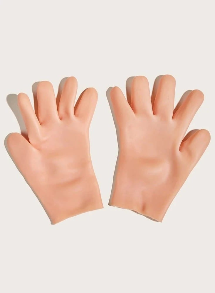 Generic Two piece Silicone Moisturizing and Massaging Hand Gloves  - Image 3
