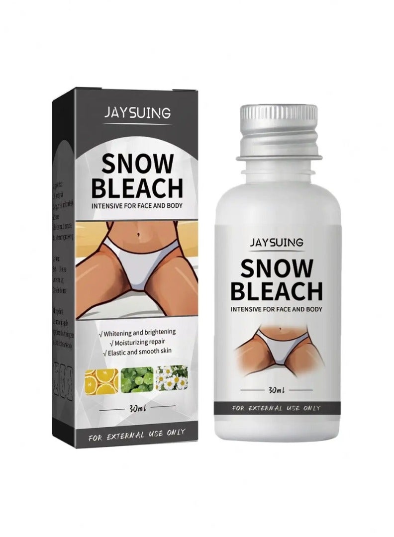 Jaysuing Snow Bleach Cream for Private Part Underarm Whitening Dark Spot Corrector Cream Face and Body Skin Lightening Bleaching Cream for Intimate Areas Brightening 30ml - Image 1