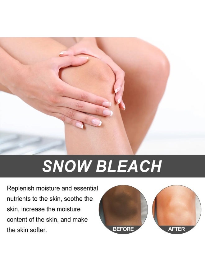 Jaysuing Snow Bleach Cream for Private Part Underarm Whitening Dark Spot Corrector Cream Face and Body Skin Lightening Bleaching Cream for Intimate Areas Brightening 30ml - Image 2
