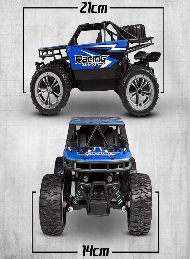 KIPA GAMING Remote Control Car Off-Road Monster Truck, 2.4GHz RC Racing Buggy, USB Rechargeable, Large All-Terrain Wheels (Dirt Tracker - Blue) - Image 5