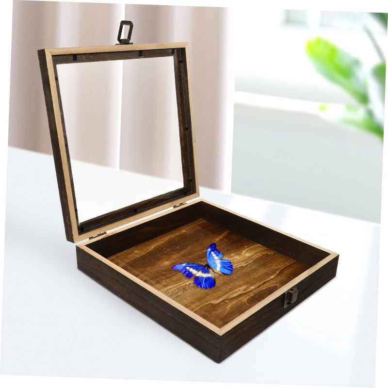 Butterfly Specimen Display Box Shadow Wooden Case Multi Functional Jewelry Storage Coins Crafts Home Decor - Image 5
