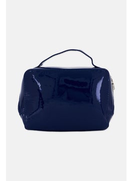 French Connection Women Brand Logo Cosmetic Pouch, Navy  - Image 2