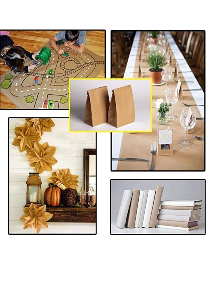 HOME TASTE TOMSUN Craft Paper Sheets Brown Wrapping Papers 50 x 75 Cm 50 Sheets Recyclable Light Brown Construction for Shipping and DIY Project - Image 5