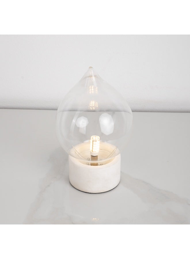 كلوك اباجورة اوتي من الرخام - ابيض - Image 3