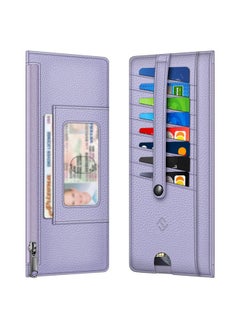 Fintie Slim Credit Card Wallet Holder Change Pouch, Rfid Blocking Business Cards Cases With Zipper Pocket For Cash, Coin, Receipt, Id Card  - Image 1